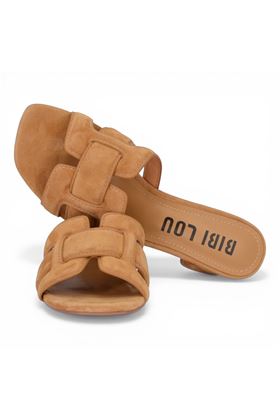 Ciabatta donna Bibi Lou in camoscio colore camel. BIBI LOU- | 761Z30-CAMEL